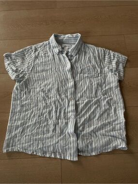 Vintage Striped Button-up Shirt